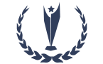 icon showing a laurel wreath with a central trophy symbol representing hackathon winner