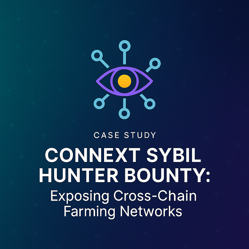 Case study header image for Connext Sybil Hunter Bounty by Stakeridoo.