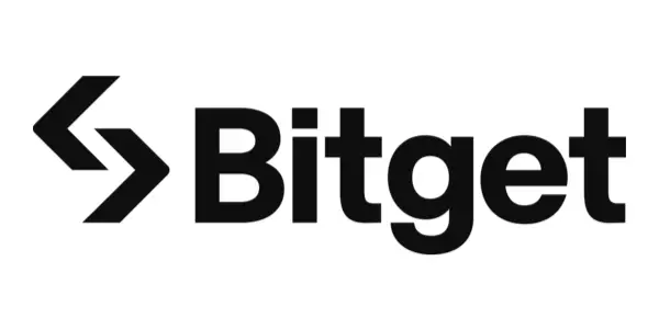 bitget official logo in black on white background
